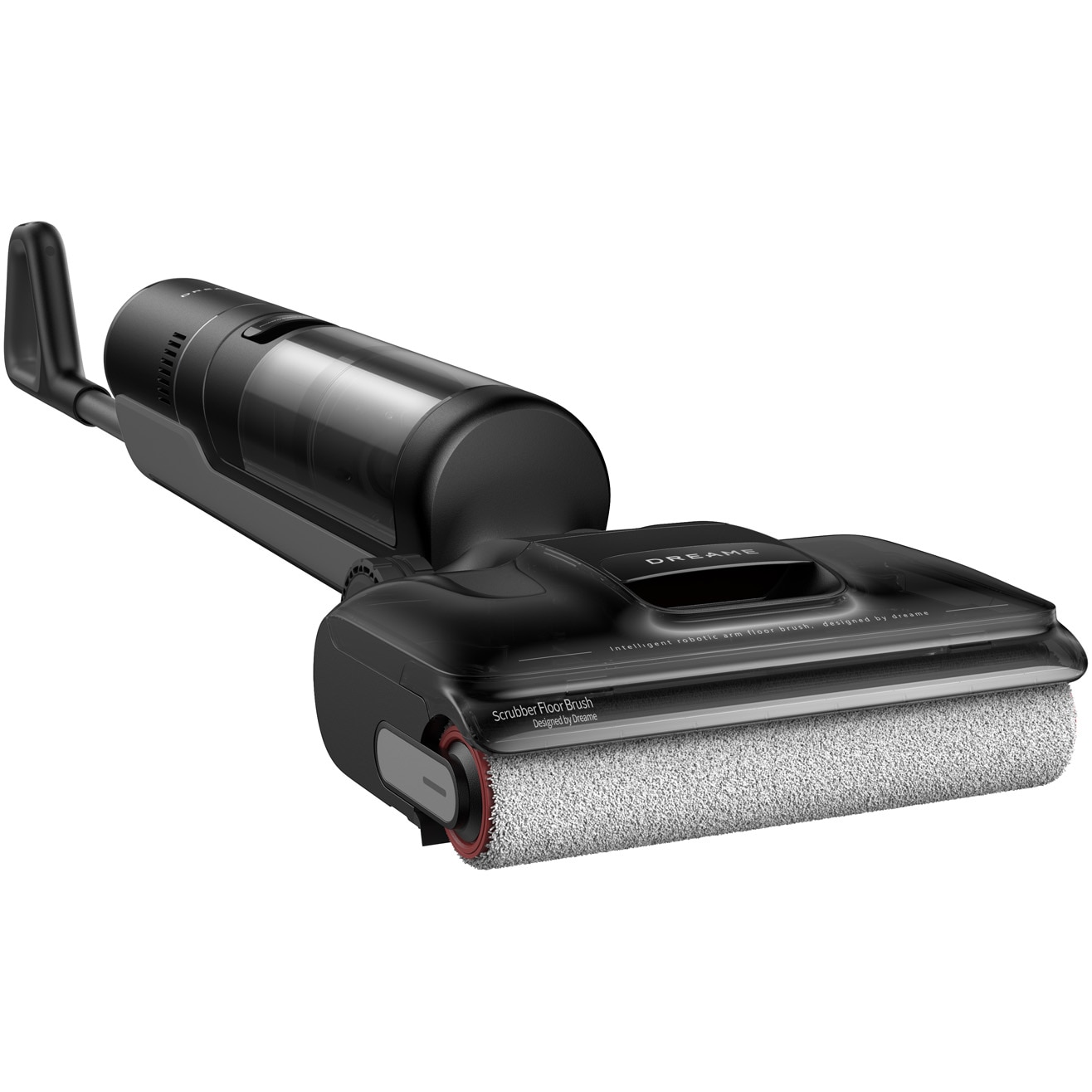 Aspirator vertical umed uscat Dreame H12 Pro FlexReach HHR44A, 18.000Pa, 400W, baterie 4000mAh, autonomie 50min, rezervor apa curata 800ml, apa murdara 700ml, auto-curatare, uscare cu aer cald, ecran LED, negru