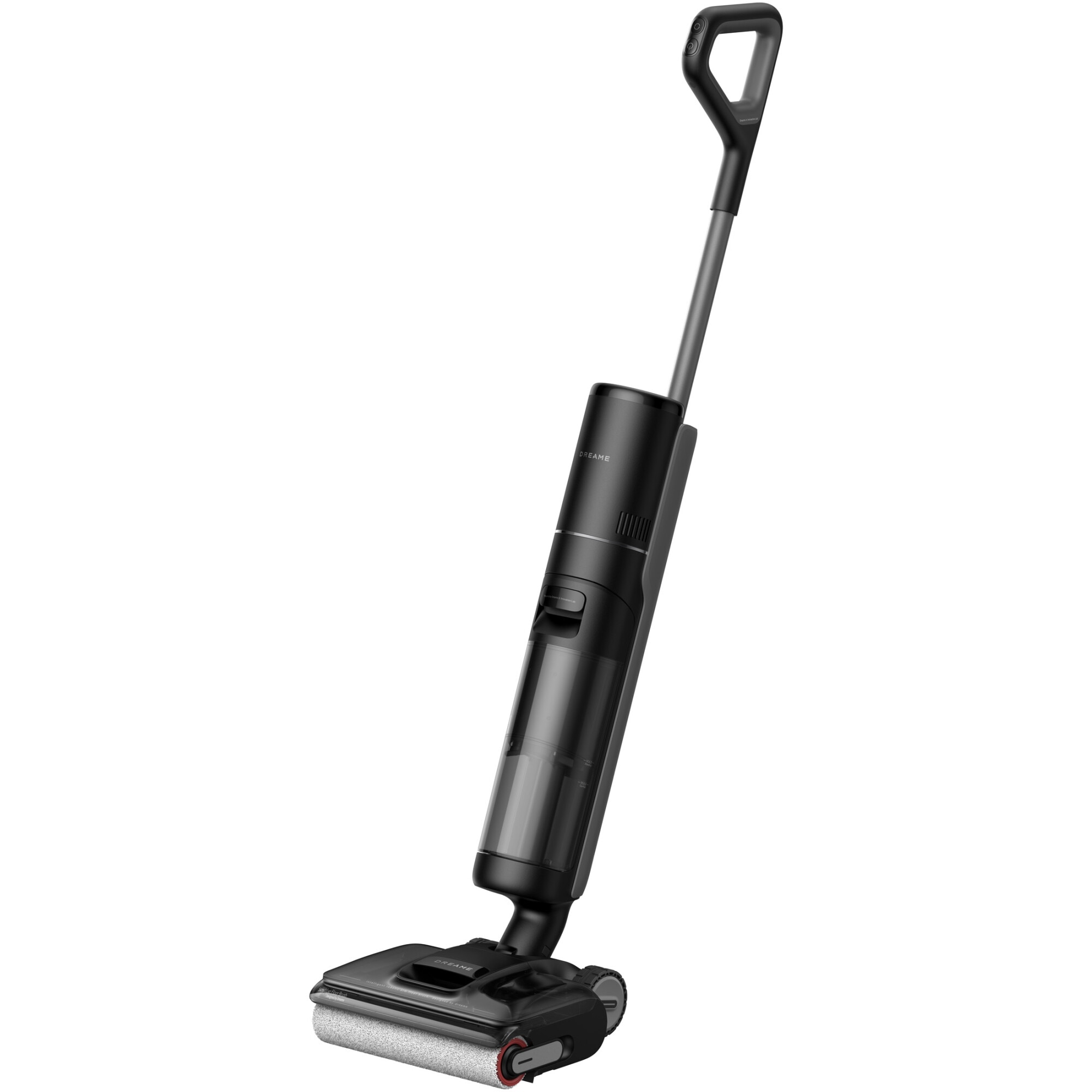 Aspirator vertical umed uscat Dreame H12 Pro FlexReach HHR44A, 18.000Pa, 400W, baterie 4000mAh, autonomie 50min, rezervor apa curata 800ml, apa murdara 700ml, auto-curatare, uscare cu aer cald, ecran LED, negru