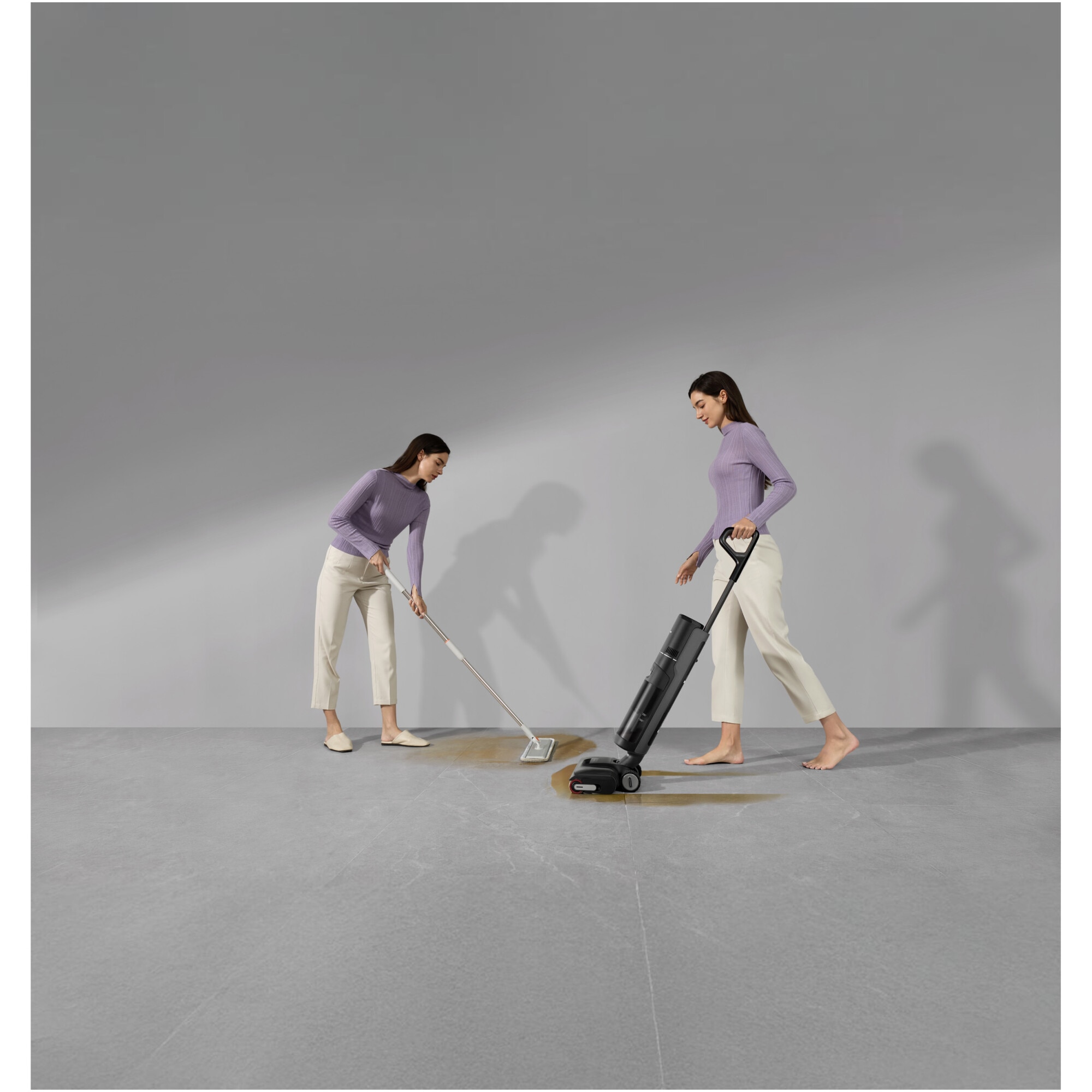 Aspirator vertical umed uscat Dreame H12 Pro FlexReach HHR44A, 18.000Pa, 400W, baterie 4000mAh, autonomie 50min, rezervor apa curata 800ml, apa murdara 700ml, auto-curatare, uscare cu aer cald, ecran LED, negru