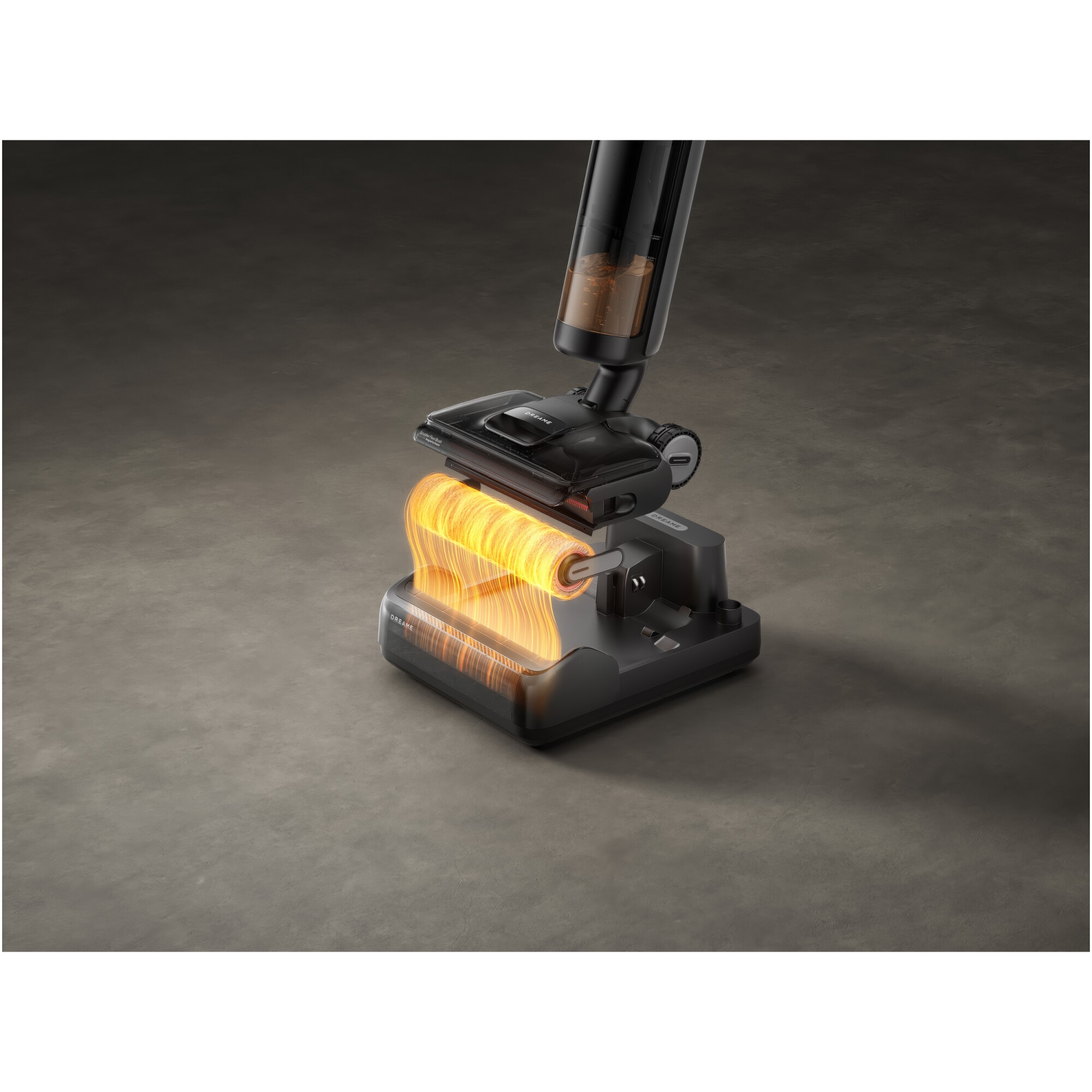 Aspirator vertical umed uscat Dreame H12 Pro FlexReach HHR44A, 18.000Pa, 400W, baterie 4000mAh, autonomie 50min, rezervor apa curata 800ml, apa murdara 700ml, auto-curatare, uscare cu aer cald, ecran LED, negru