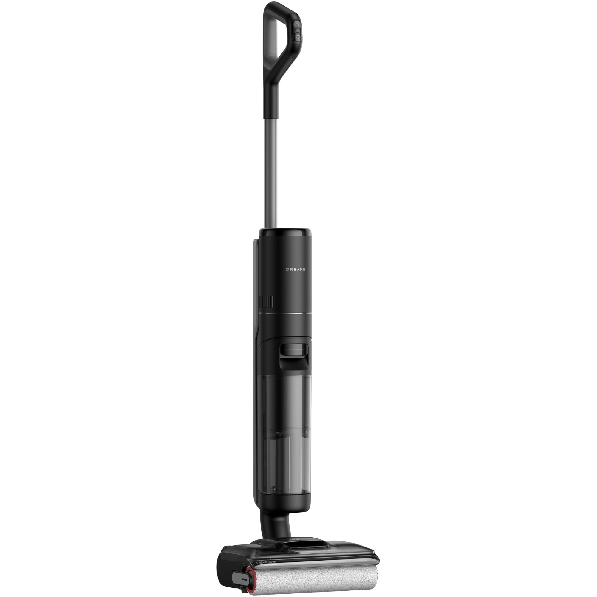 Aspirator vertical umed uscat Dreame H12 Pro FlexReach HHR44A, 18.000Pa, 400W, baterie 4000mAh, autonomie 50min, rezervor apa curata 800ml, apa murdara 700ml, auto-curatare, uscare cu aer cald, ecran LED, negru