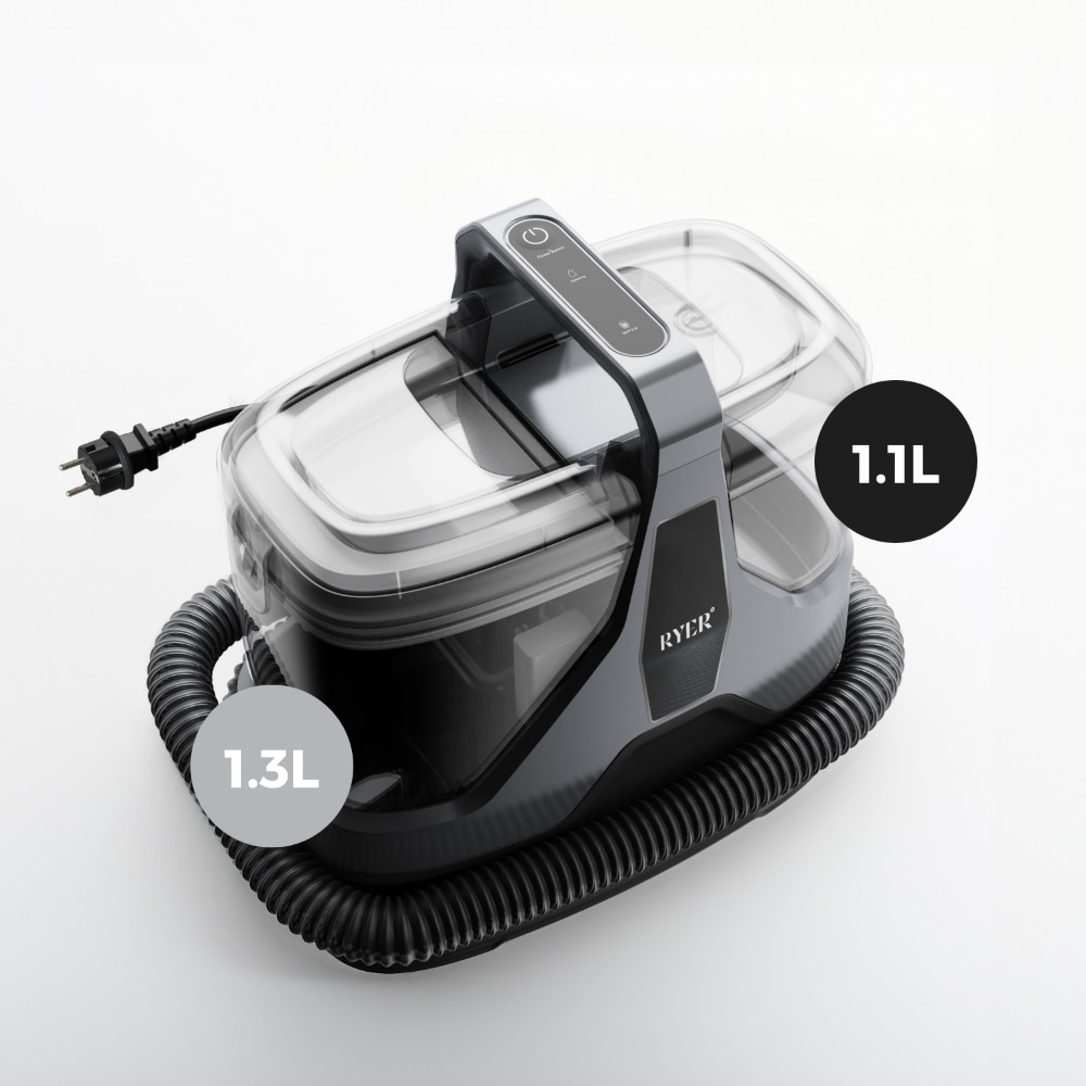Aspirator profesional cu spalare Ryer Carpet Cleaner PLUS Injectie-Extractie, Curatator de pete textile, covoare, tapiterii, geamuri, podele