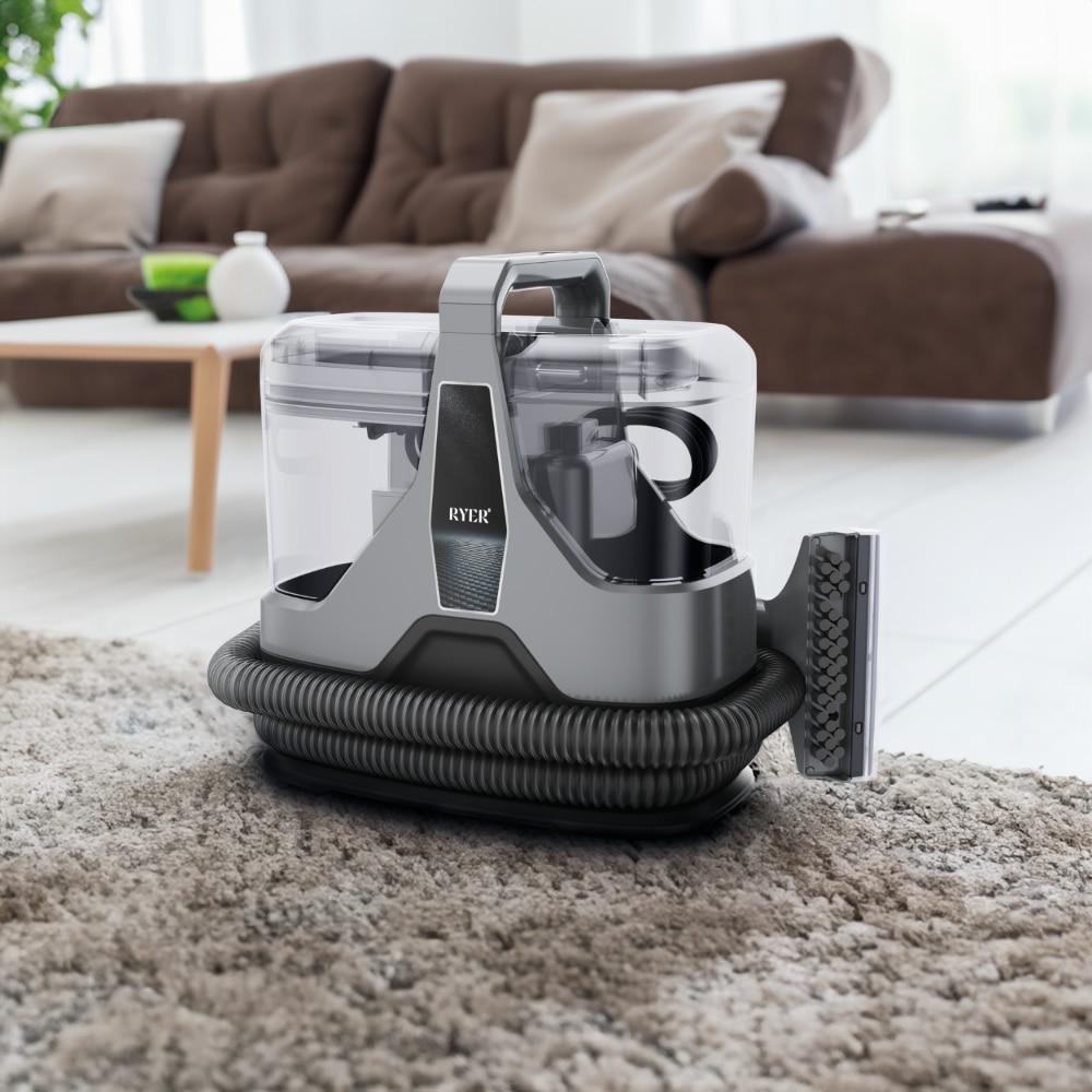 Aspirator profesional cu spalare Ryer Carpet Cleaner PLUS Injectie-Extractie, Curatator de pete textile, covoare, tapiterii, geamuri, podele