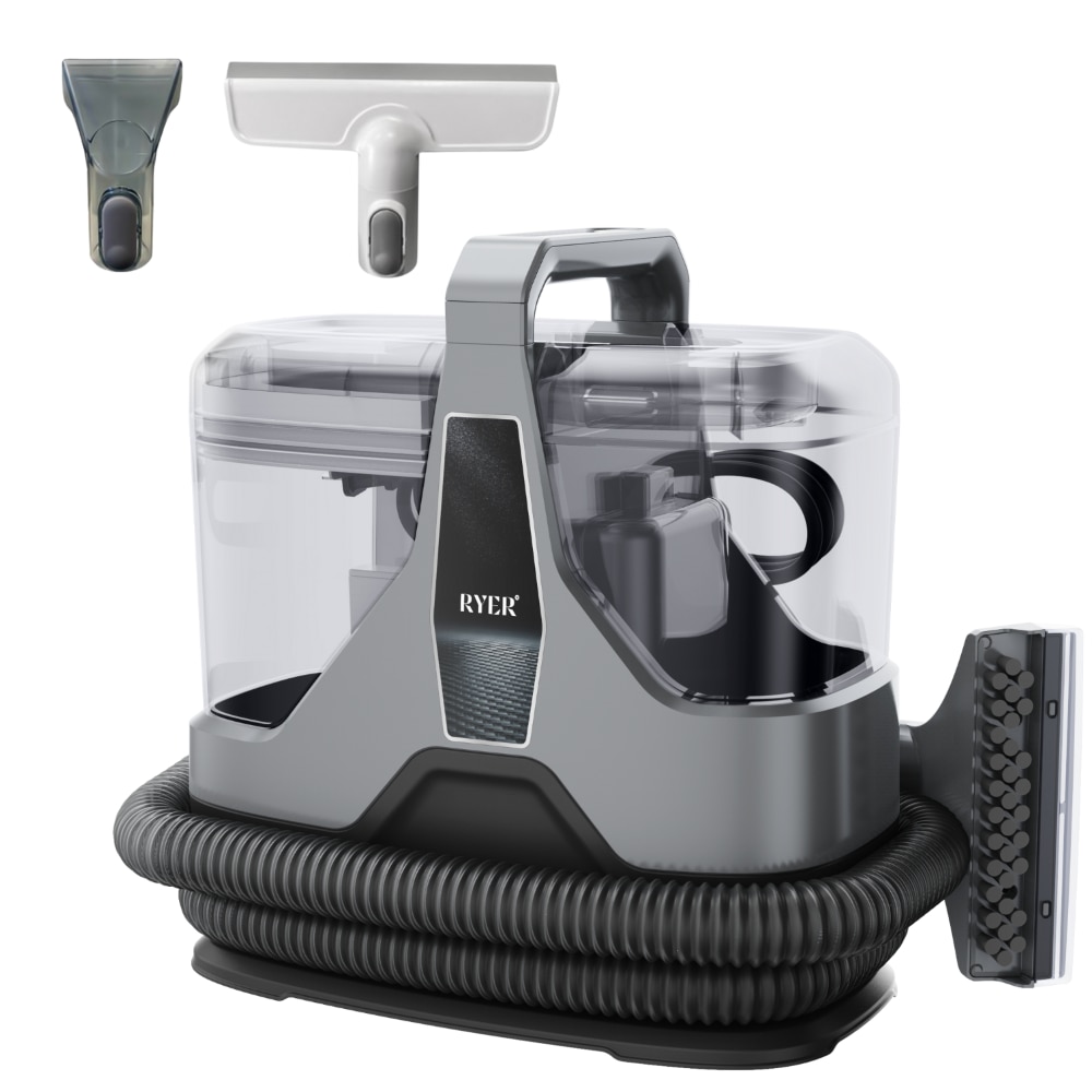 Aspirator profesional cu spalare Ryer Carpet Cleaner PLUS Injectie-Extractie, Curatator de pete textile, covoare, tapiterii, geamuri, podele