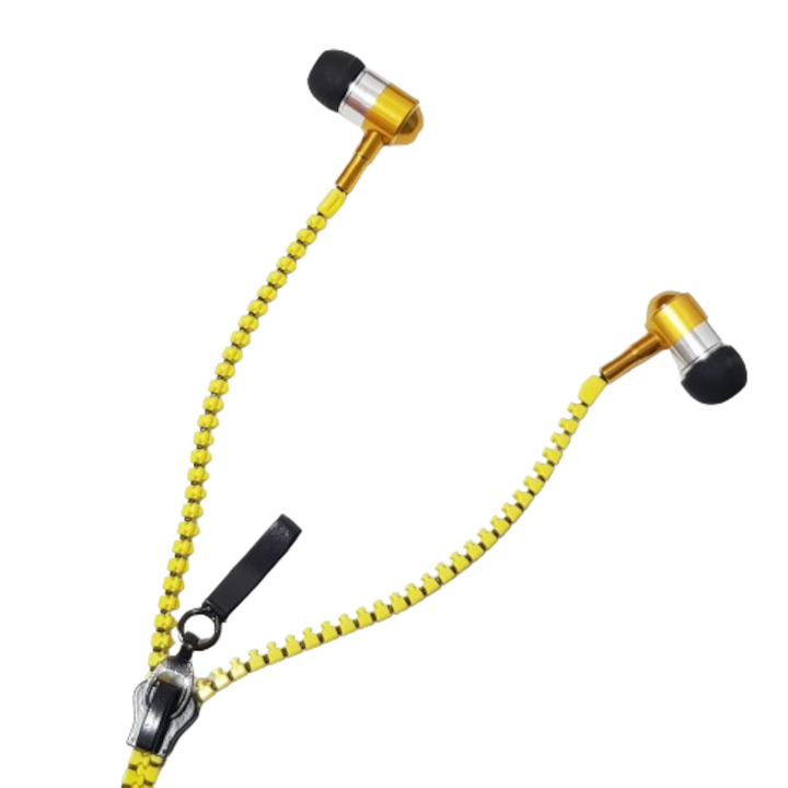 Casti tip fermoar cu microfon, sunet puternic X-Bass PRO, culoare galben