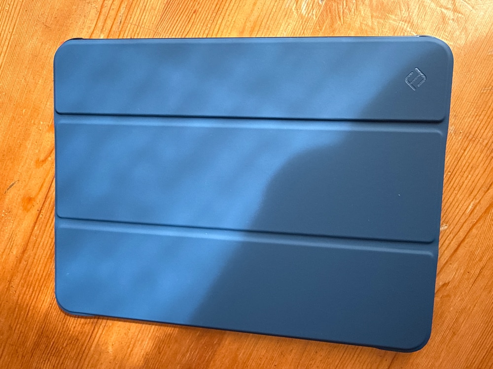Husă tip carte OSIRION pentru iPad Pro 11 inch, suport magnetic, Auto Sleep/Wake, albastră închis