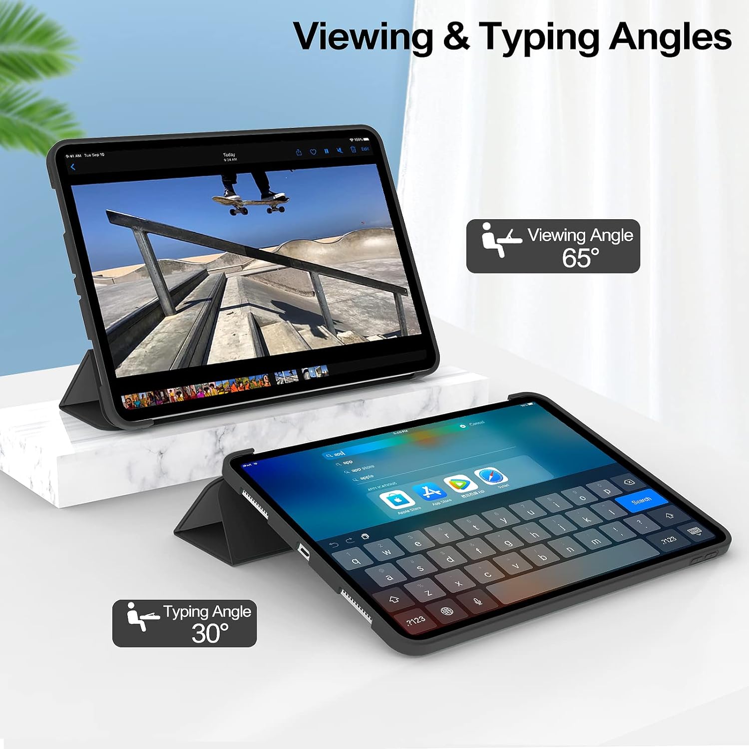 Husa Ultra Slim pentru Xiaomi Redmi Pad 2, 11.0" (2025), Silicon TPU, Smart Cover - Negru
