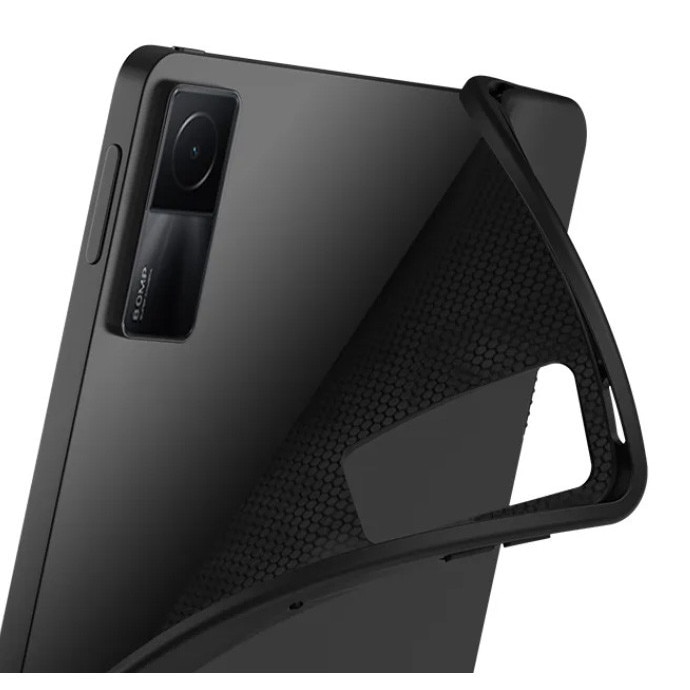 Husa Ultra Slim pentru Xiaomi Redmi Pad 2, 11.0" (2025), Silicon TPU, Smart Cover - Negru