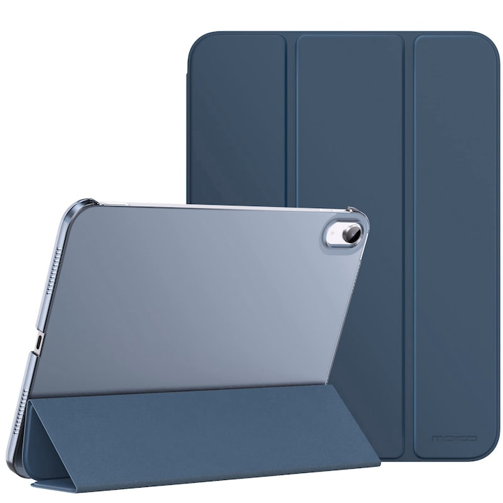 Husa tableta de protectie, Compatibila Apple iPad 10.9 inch 2022, Husa suport pentru creion, Bolongking®, Mov