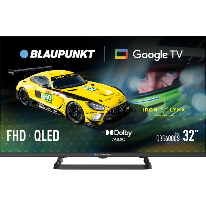 Televizor Blaupunkt QLED 32QBG6000S, 81 cm, Smart Google TV, Full HD, Clasa F