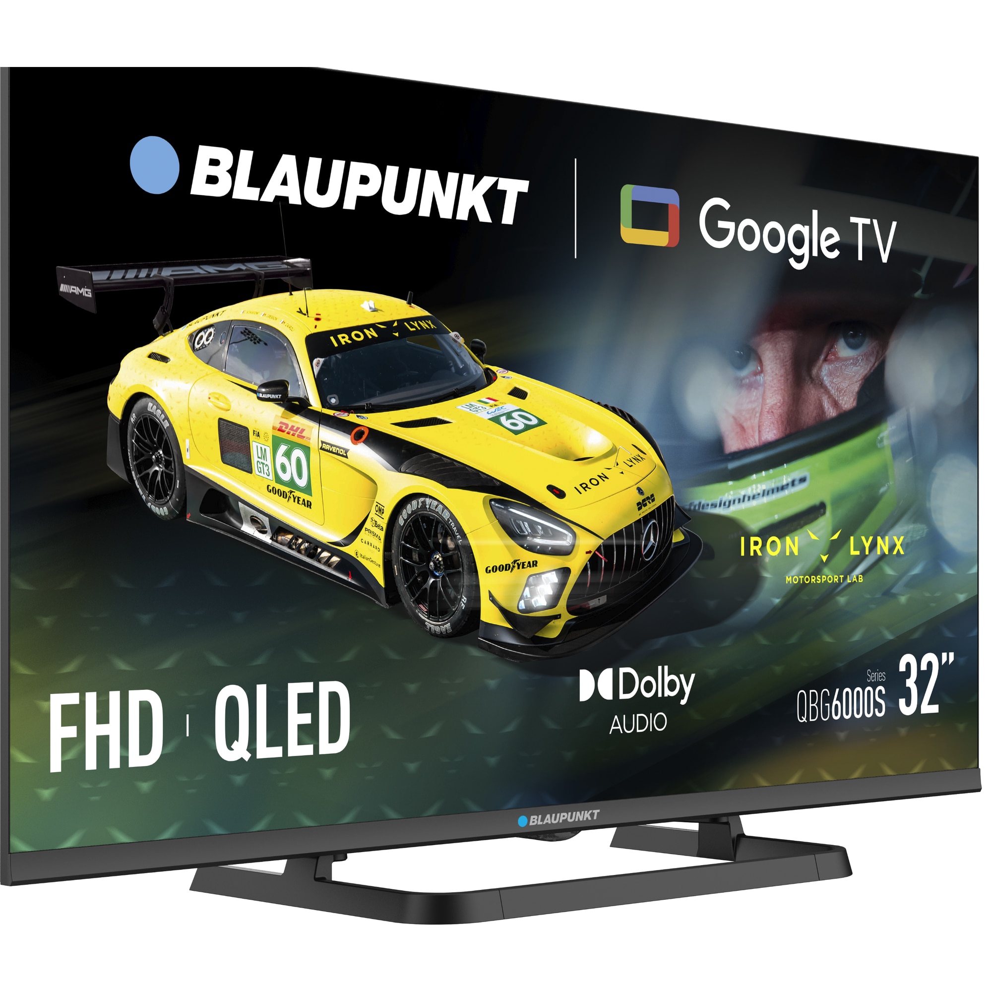 Televizor Blaupunkt QLED 32QBG6000S, 81 cm, Smart Google TV, Full HD, Clasa F