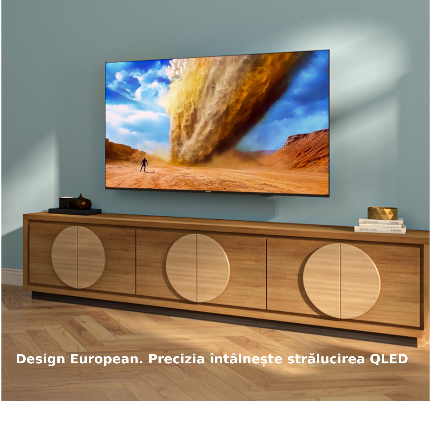 Televizor Philips QLED 65PUS7810, 164 cm, Smart TV, 4K Ultra HD, Clasa E (Model 2025)