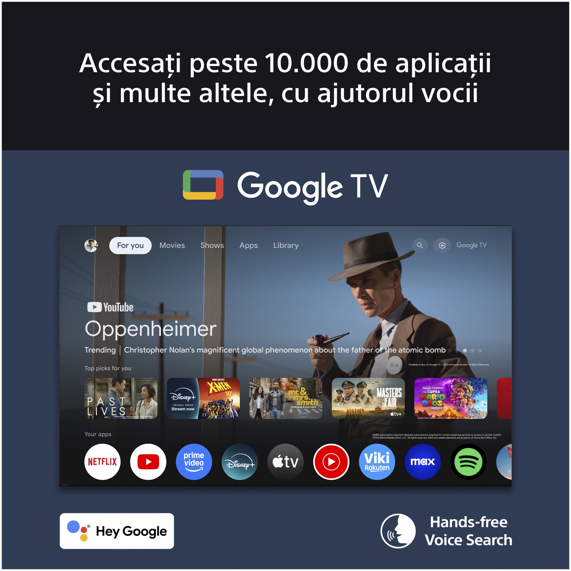 Televizor Sony BRAVIA 5 XR l Mini LED 55XR59, 139 cm, Smart Google TV, 4K Ultra HD, 100 Hz, Clasa E (Model 2025)
