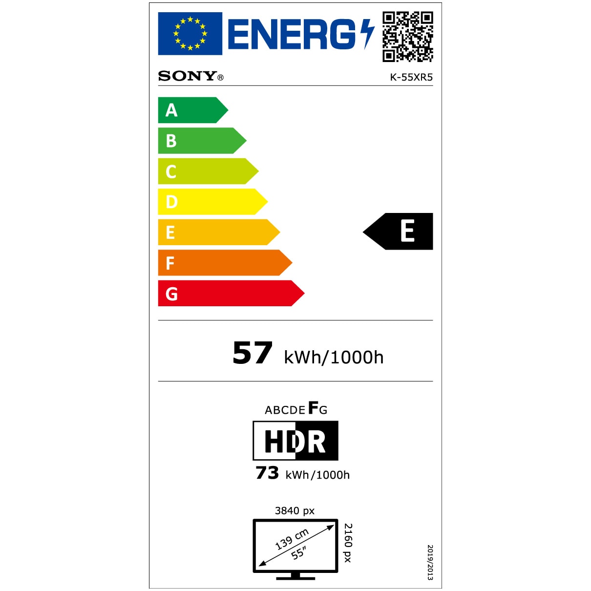 Televizor Sony BRAVIA 5 XR l Mini LED 55XR59, 139 cm, Smart Google TV, 4K Ultra HD, 100 Hz, Clasa E (Model 2025)