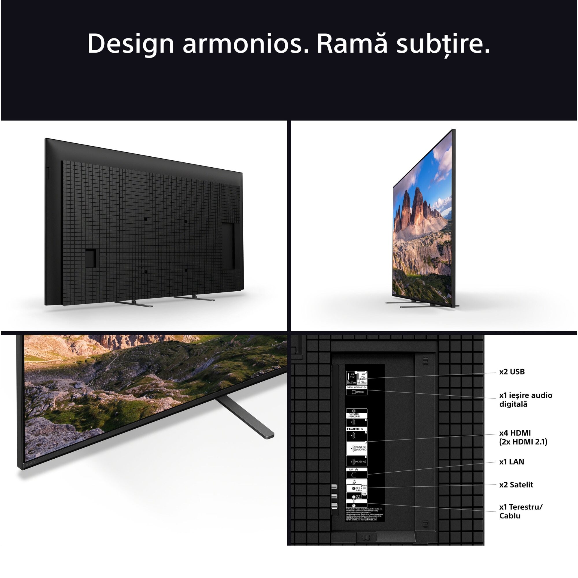 Televizor Sony BRAVIA 5 XR l Mini LED 55XR59, 139 cm, Smart Google TV, 4K Ultra HD, 100 Hz, Clasa E (Model 2025)