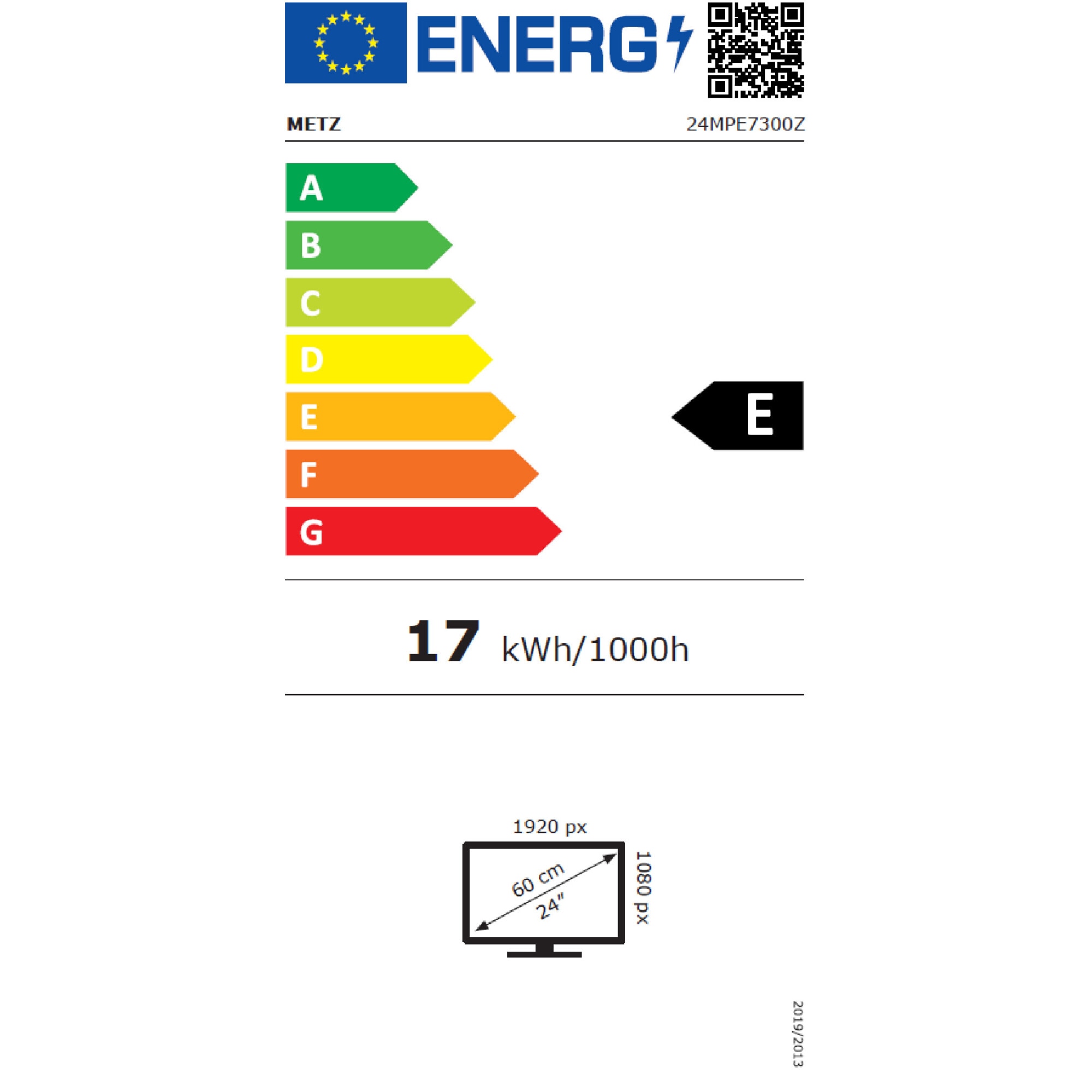 Televizor portabil METZ LED 24MPE7300Z, 60 cm, Smart Google TV, adaptor alimentare 12V, Full HD, Clasa E (Model 2025)