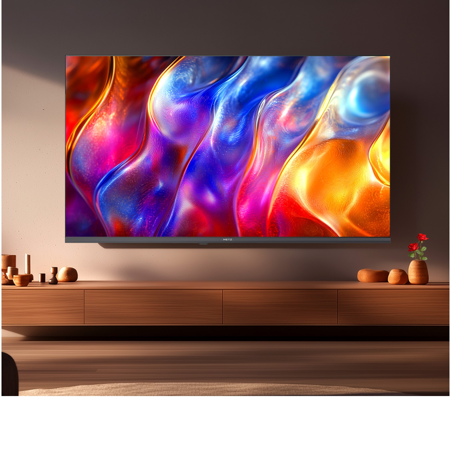 Televizor METZ QLED 55MQF7500Z, 139 cm, Smart Google TV, 4K Ultra HD, Clasa F (Model 2025)