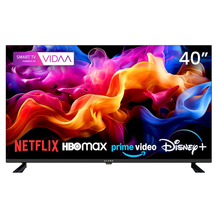 Televizor Kiano Elegance 40', D-LED, Smart TV, DVB-T2/S2, 3x HDMI, 2x USB, 100 cm, VIDAA, Full HD