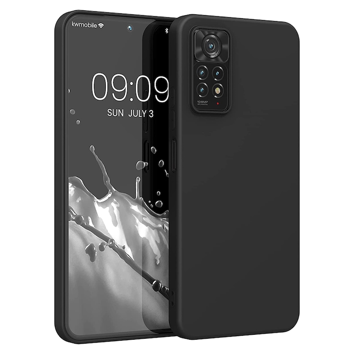 Husa Jelly Silicone Compatibil cu Xiomi Redmi Note 12 Pro 4G, Interior de microfibra, Flexibila, Negru