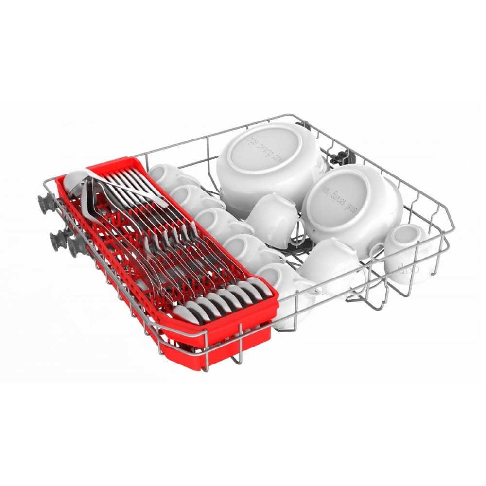 Masina spalat vase compacta Toshiba DW-08T2EW, Clasa F, 8 seturi, 7 programe, 55 cm, alba