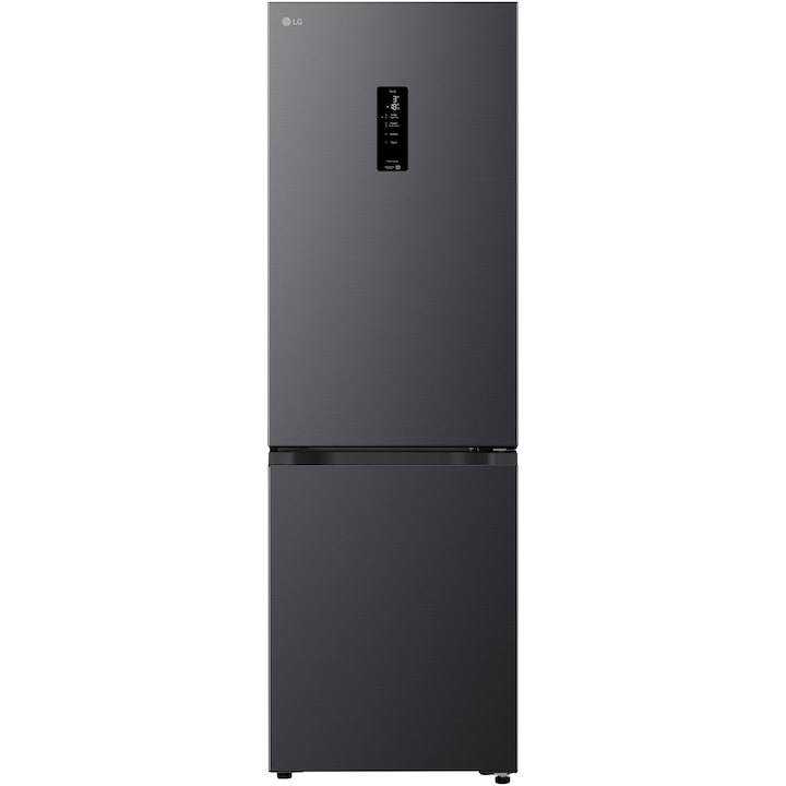Combina Frigorifica GBBSJ11DEP, No Frost, 340 Litri, H 1.86M,DoorCooling, cls D, Argintiu