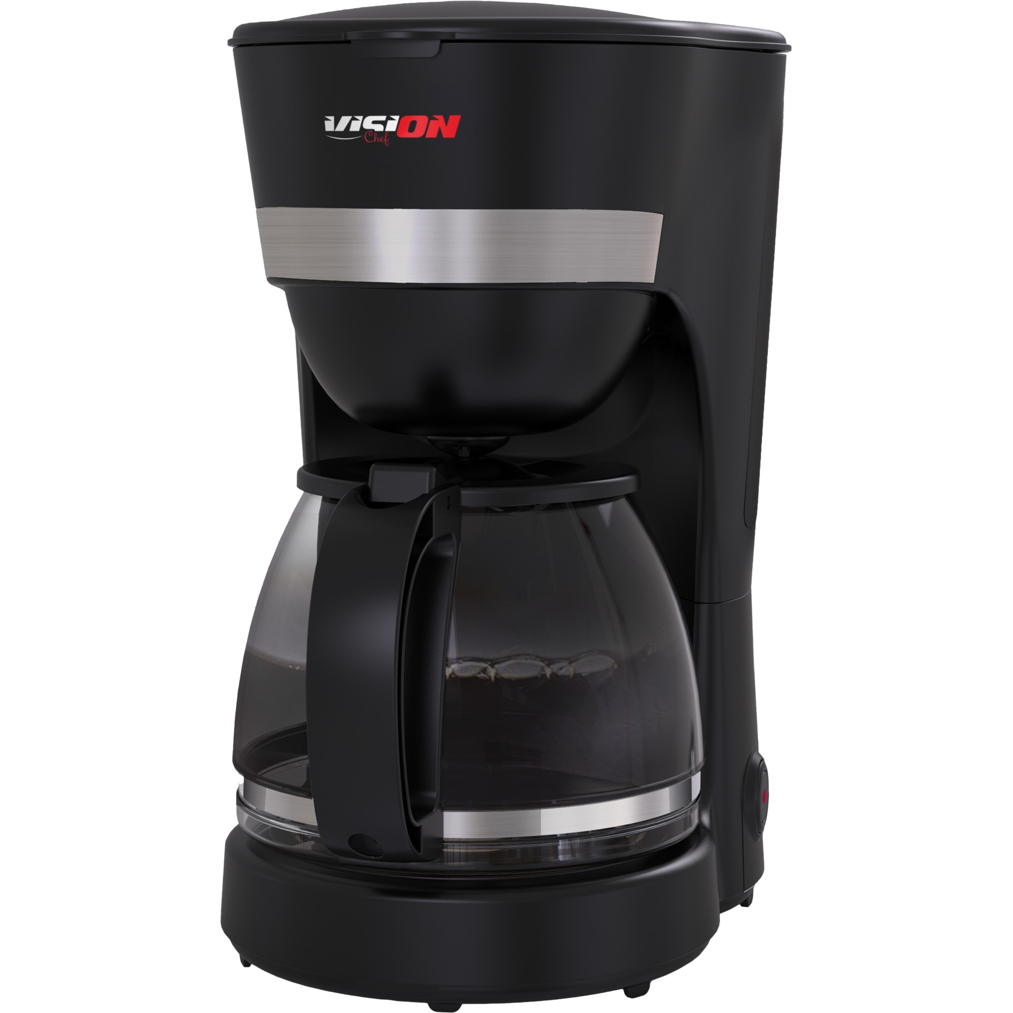 Cafetiera Vision Chef VCF750N, 750 W, 1.25 l, Functie anti-picurare, Negru