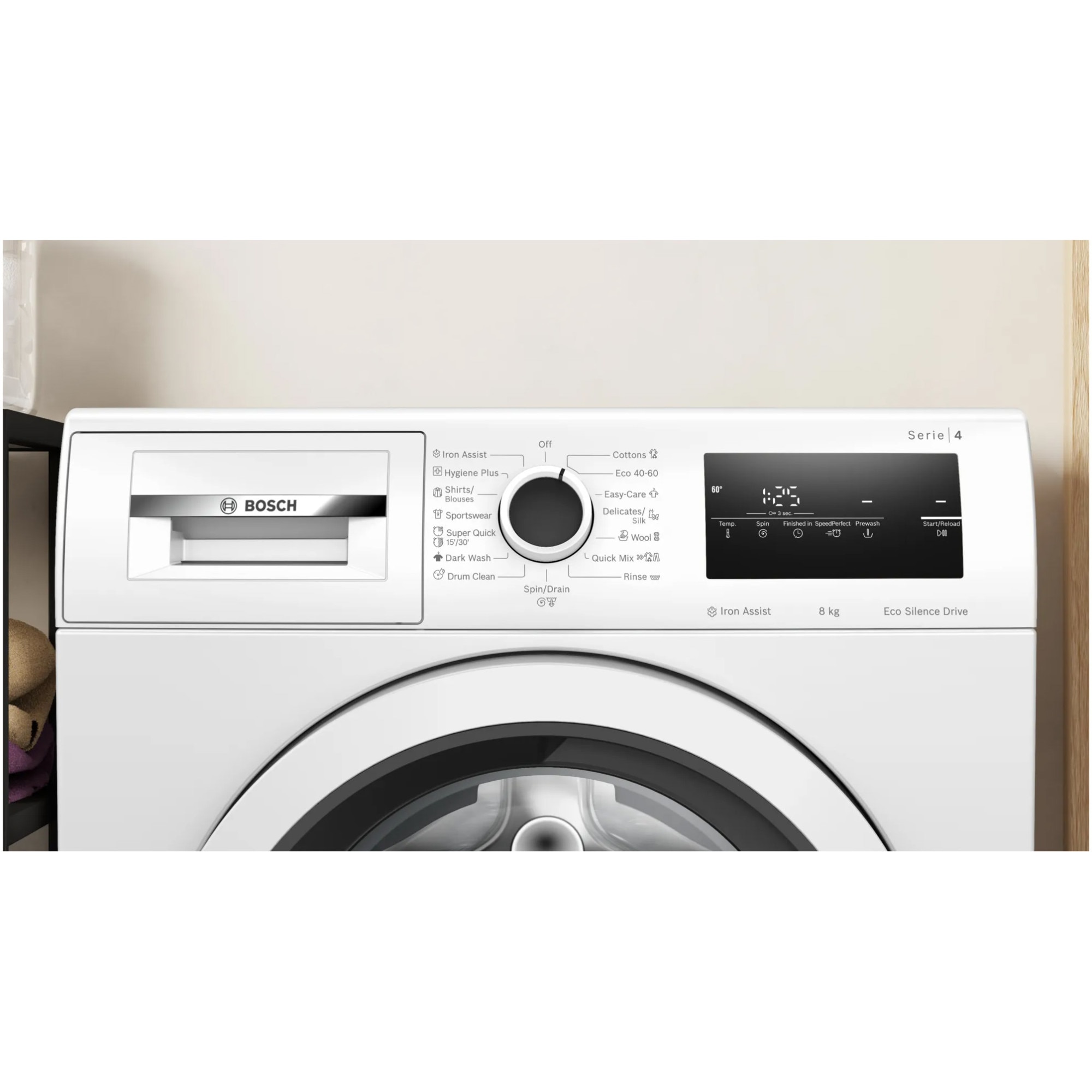 Masina de spalat rufe Bosch WAN24170BY, 8 kg, 1200 RPM, Clasa A, EcoSilence Drive, Alb