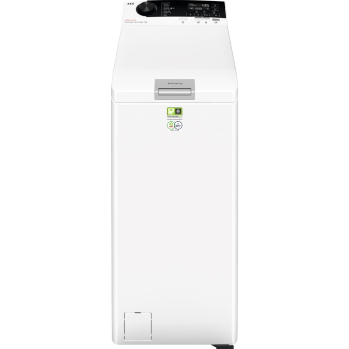 Masina de spalat rufe cu incarcare verticala AEG LTR8E363E, 6 kg, 1300 RPM, Clasa A, Motor inverter cu magnet permanent, PowerCare(Okomix), ProSteam, ProSense, PowerClean, Alb