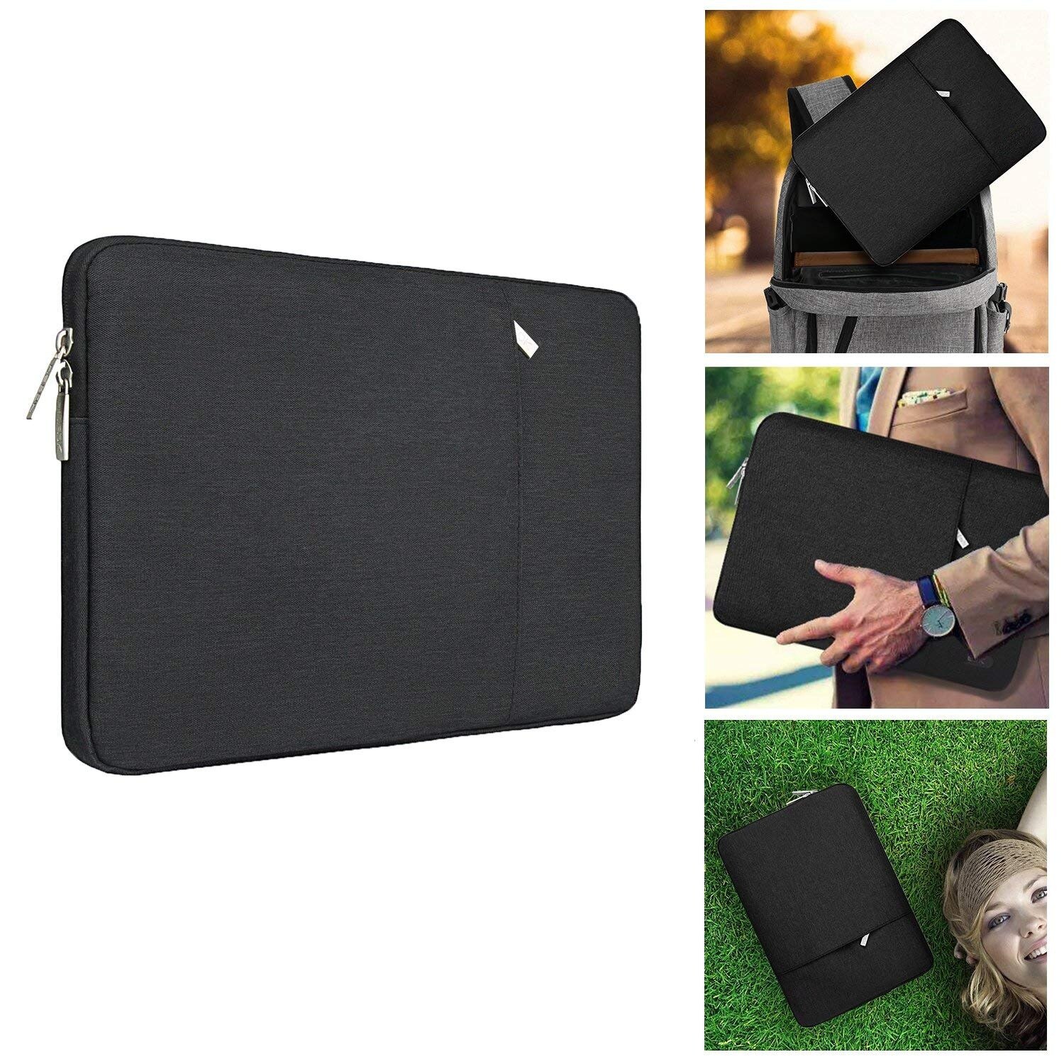 Husa de protectie si transport laptop Apple MacBook Air 2018-2019, MacBook Pro Touch Bar 2016-2019, MacBook Pro fara Touch Bar 2016-2017, 13" inch, negru