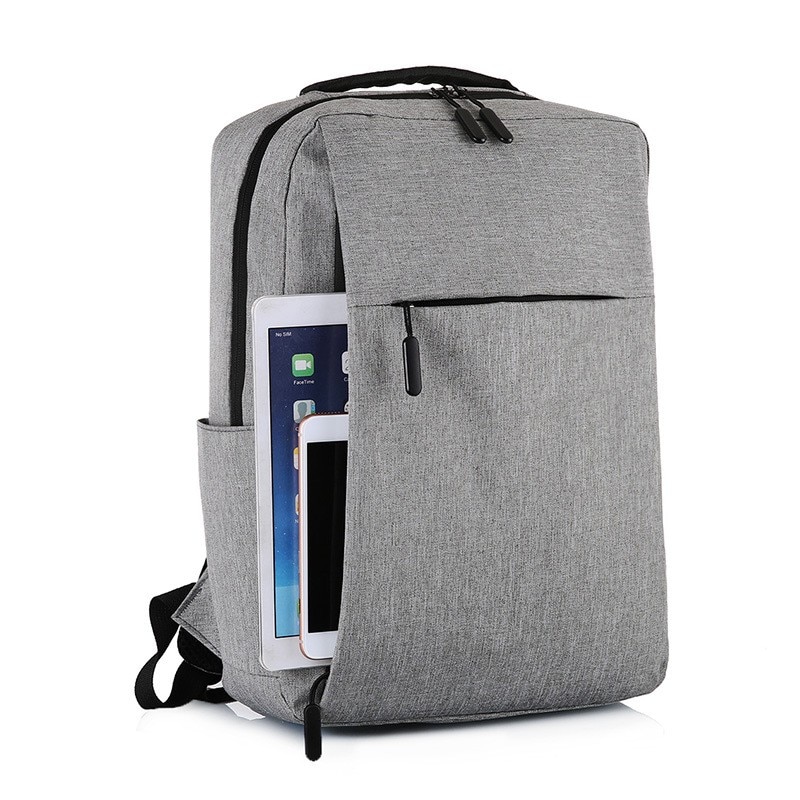 Rucsac laptop, 15 inch, gri inchis, impermeabil, cu port USB, 41x28x12cm