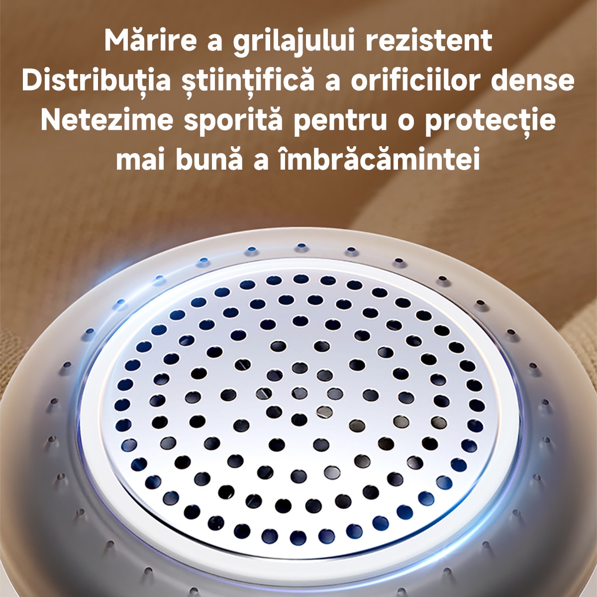 Aparat de curatat scame electric reincarcabil cu afisaj digital，cutit cu 6 lame din inox, 3 inaltimi de taiere，90 de minute de functionare