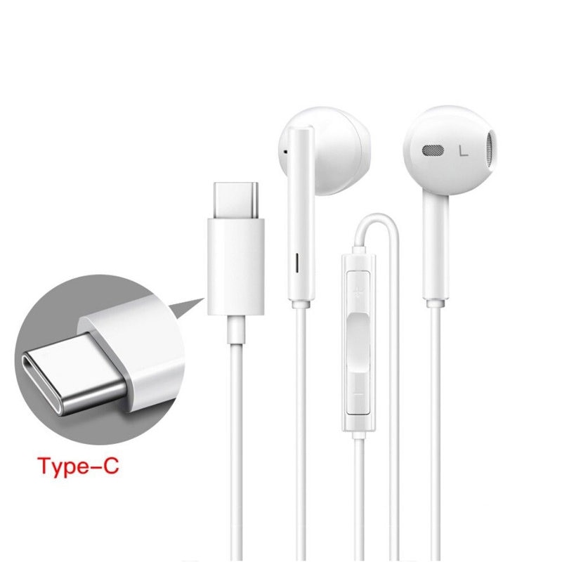 Casti audio Originale Huawei CM33 USB-Type C compatibil MATE 20 PRO/20/10 PRO/10, Alb