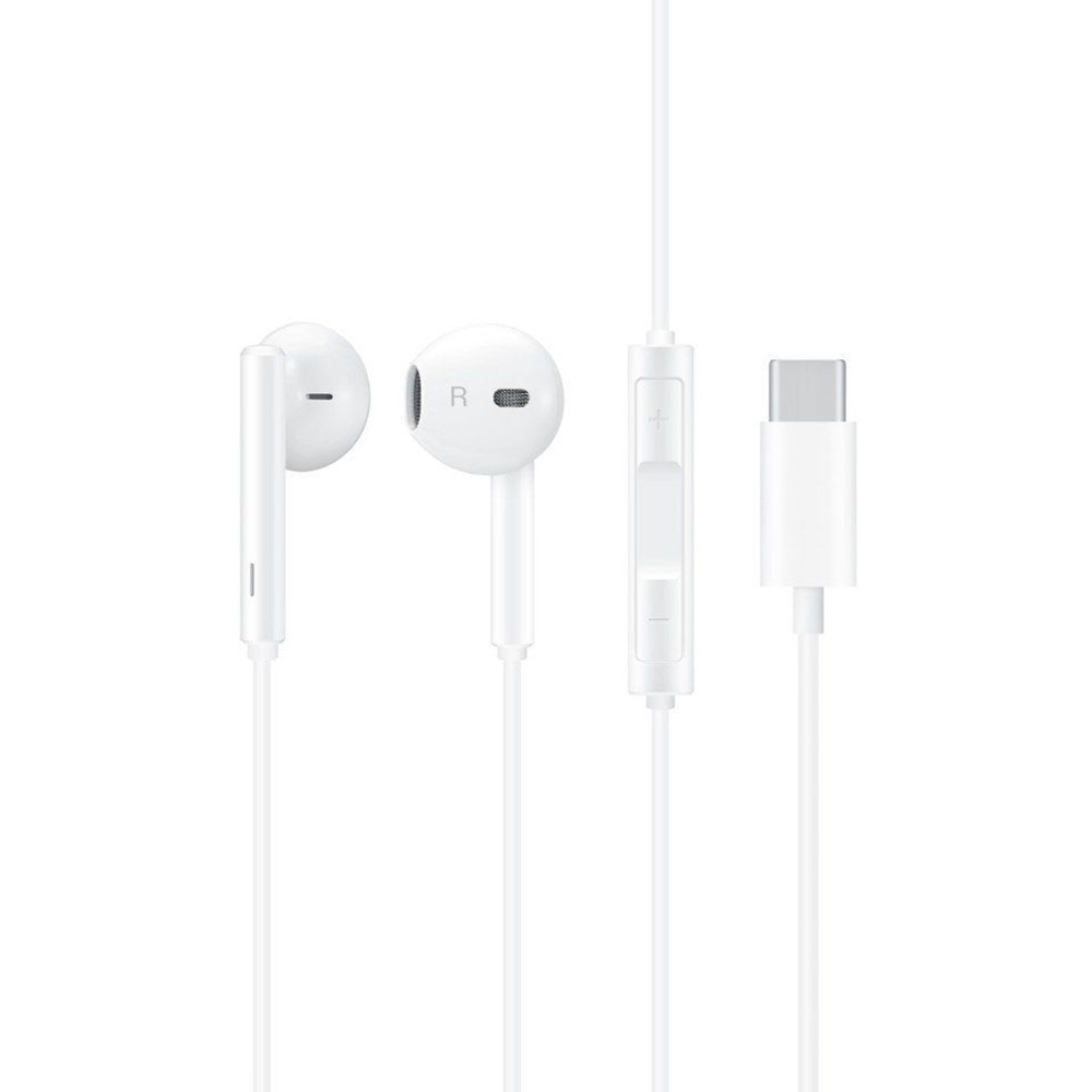 Casti audio Originale Huawei CM33 USB-Type C compatibil MATE 20 PRO/20/10 PRO/10, Alb