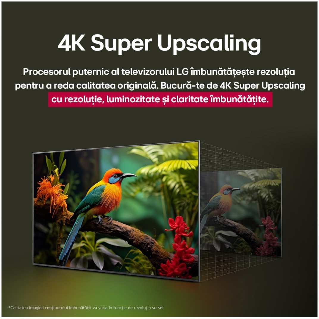 Televizor LG LED 86UA75006LA, 217 cm, Smart, 4K Ultra HD, Clasa F (Model 2025)