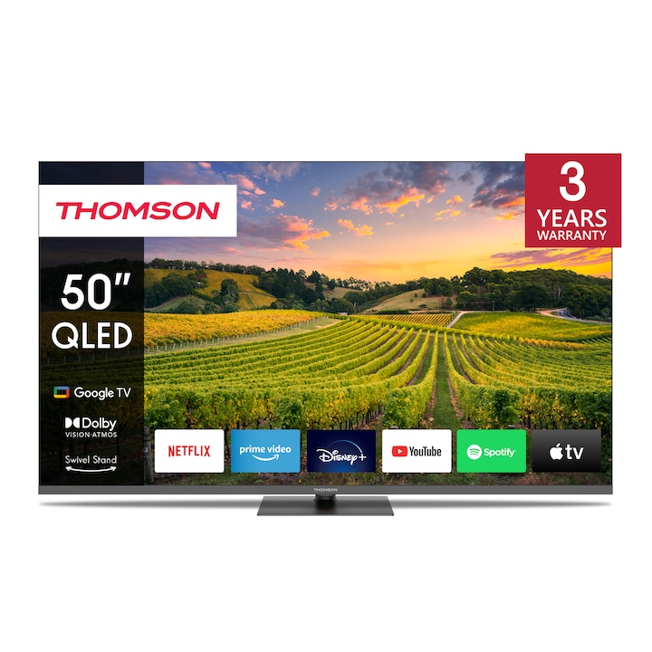 Televizor Google Thomson 50QG5C14 126 cm, 4K, QLED inteligent