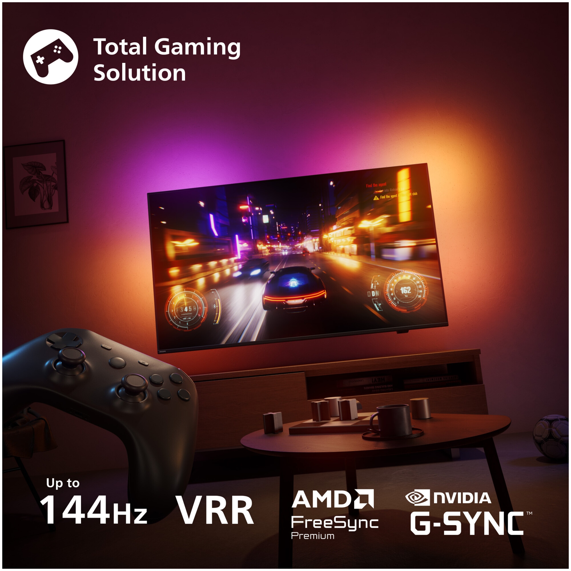 Televizor Philips AMBILIGHT tv OLED 77OLED820, 194 cm, Google TV, 4K Ultra HD, 100Hz, Clasa F (Model 2025)