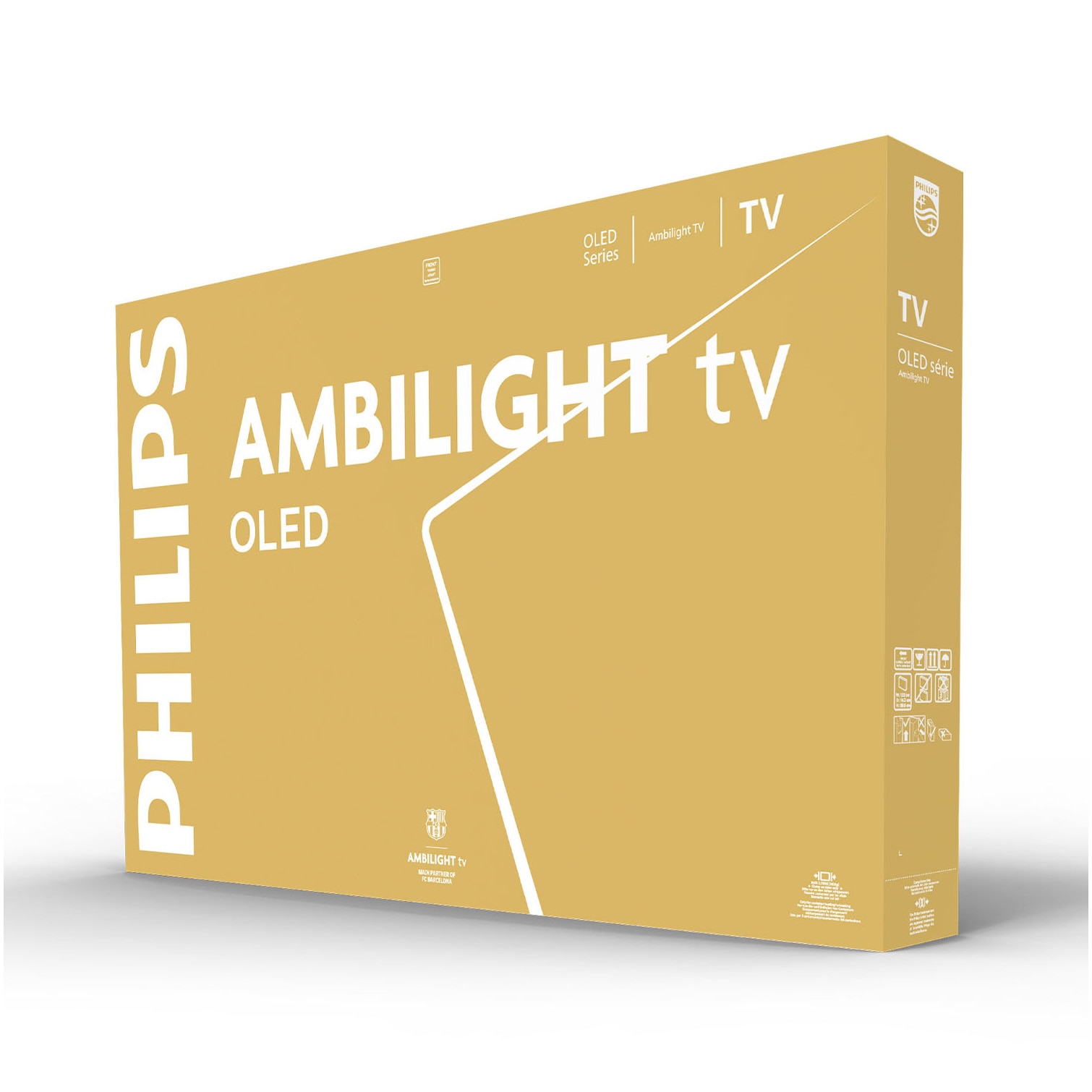 Televizor Philips AMBILIGHT tv OLED 77OLED820, 194 cm, Google TV, 4K Ultra HD, 100Hz, Clasa F (Model 2025)