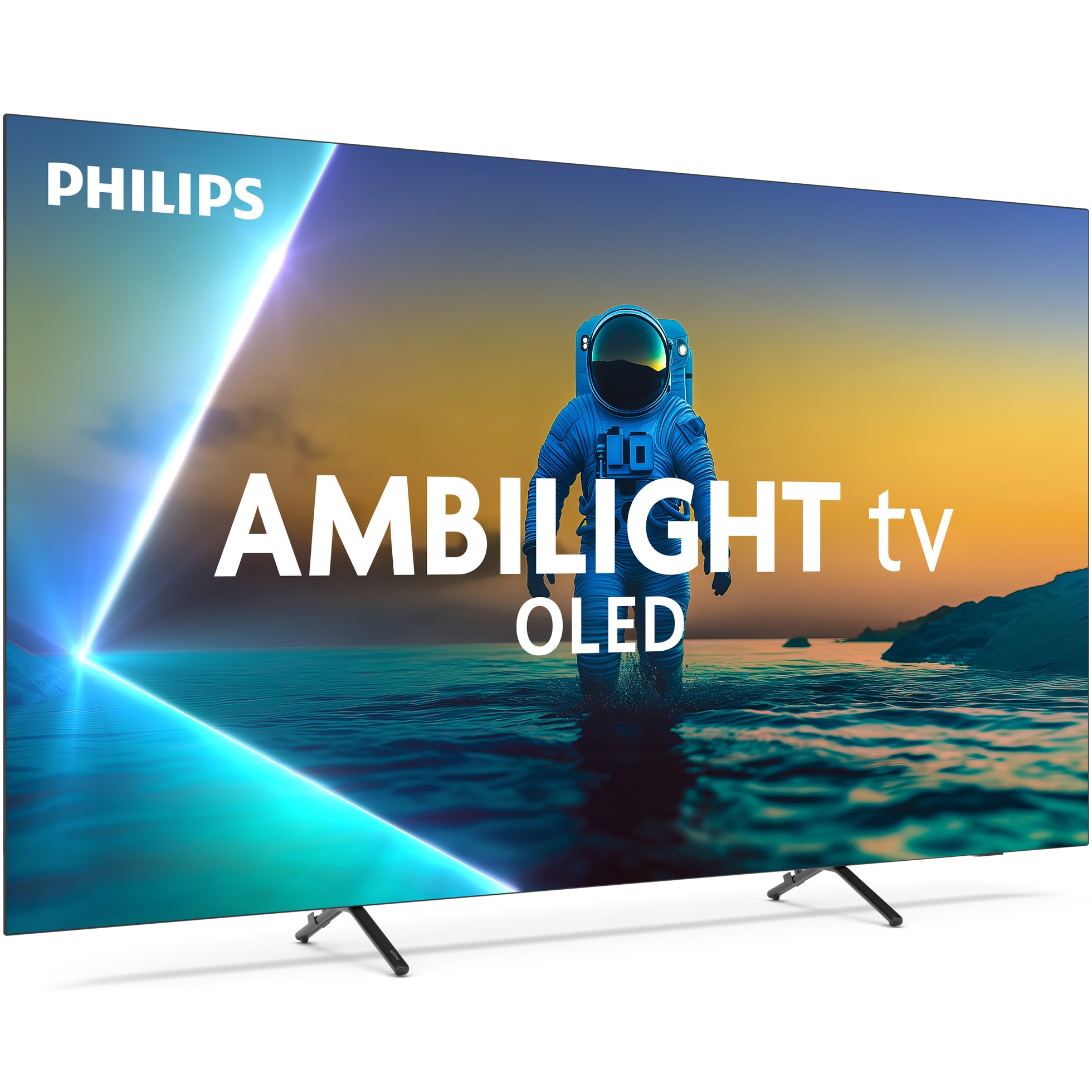 Televizor Philips AMBILIGHT tv OLED 77OLED820, 194 cm, Google TV, 4K Ultra HD, 100Hz, Clasa F (Model 2025)