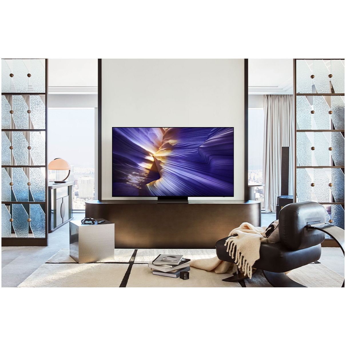 Televizor SAMSUNG OLED 48S90F, 120 cm, Smart, 4K Ultra HD, 100 Hz, Clasa G (Model 2025)