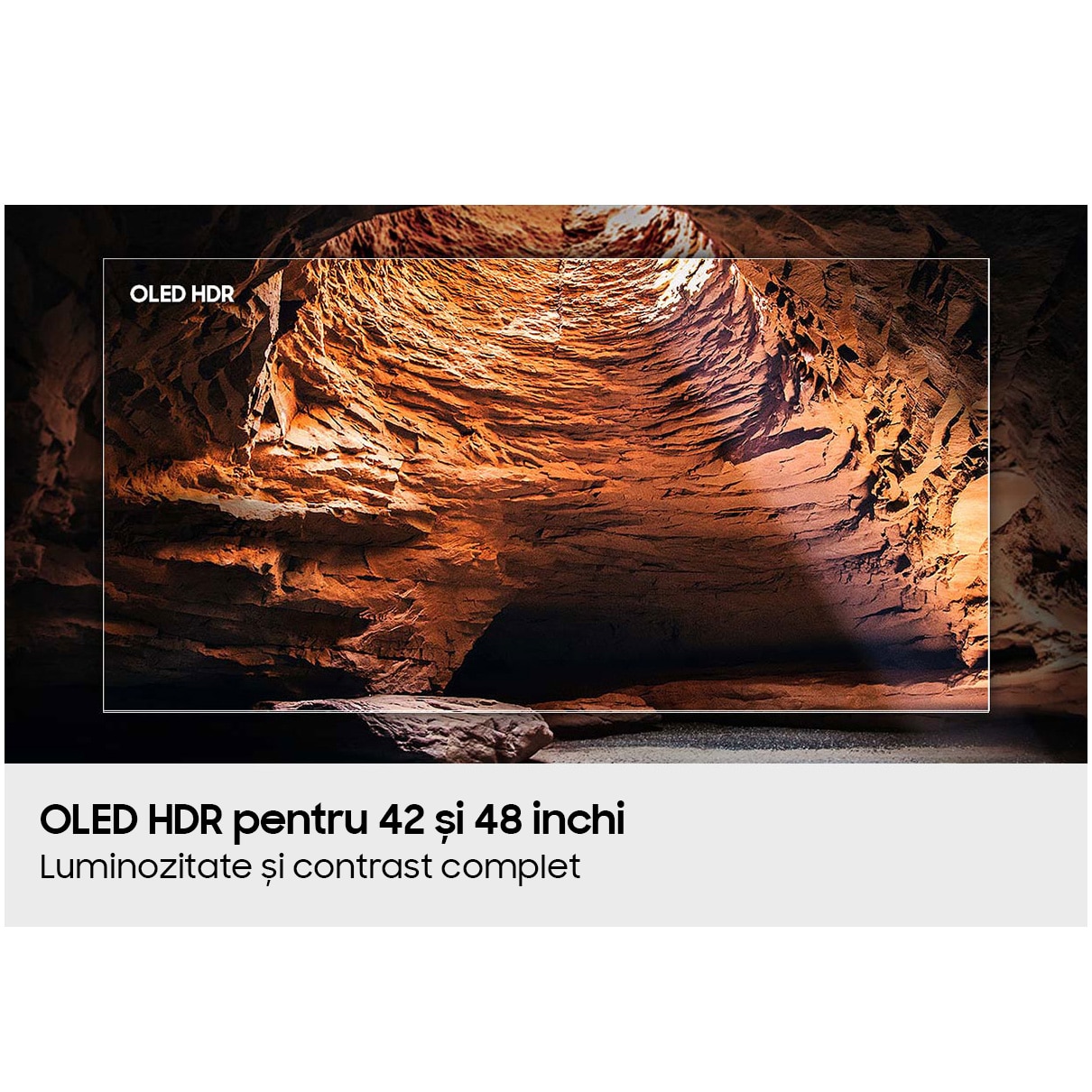 Televizor SAMSUNG OLED 48S90F, 120 cm, Smart, 4K Ultra HD, 100 Hz, Clasa G (Model 2025)