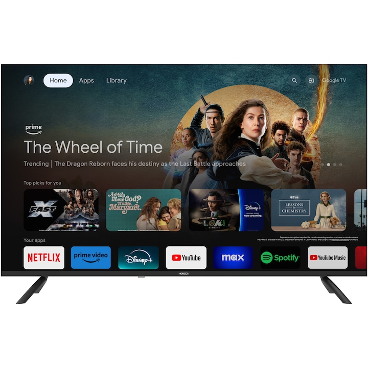 Televizor Horizon LED 65HL7590U/D, 164 cm, Smart Google TV, 4K Ultra HD, Clasa F (Model 2024)