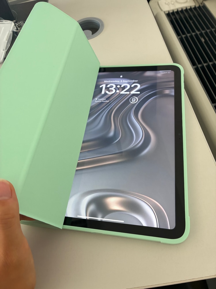 Husa tip Carte cu Suport Pix pentru Apple iPad 5/6, iPad 2017/2018, iPad Air 1/2, 9.7 inch,, Protectie completa, Pliabila, Roz