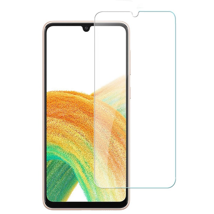 Folie sticla PCS compatibil cu Samsung Galaxy A04 / A04s / A12 / A14 4G / A14 5G / A32 5G / M12 / M23 5G / M32 5G / M33, transparenta, Folia nu acopera tot ecranul