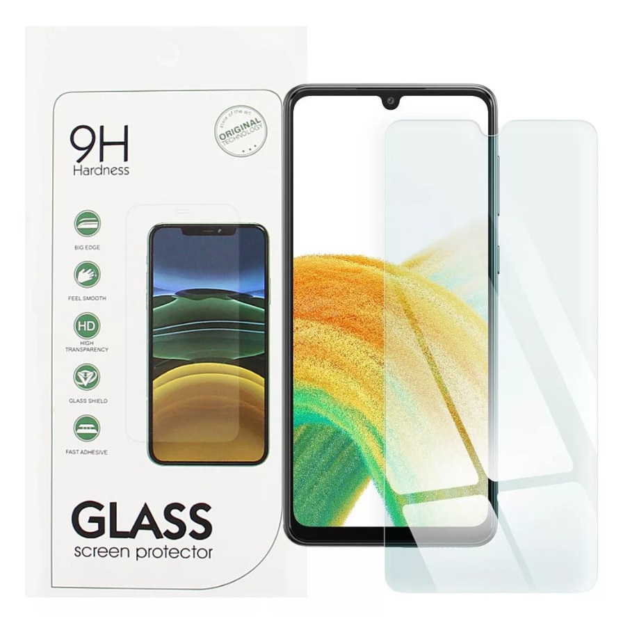 Folie sticla PCS compatibil cu Samsung Galaxy A04 / A04s / A12 / A14 4G / A14 5G / A32 5G / M12 / M23 5G / M32 5G / M33, transparenta, Folia nu acopera tot ecranul