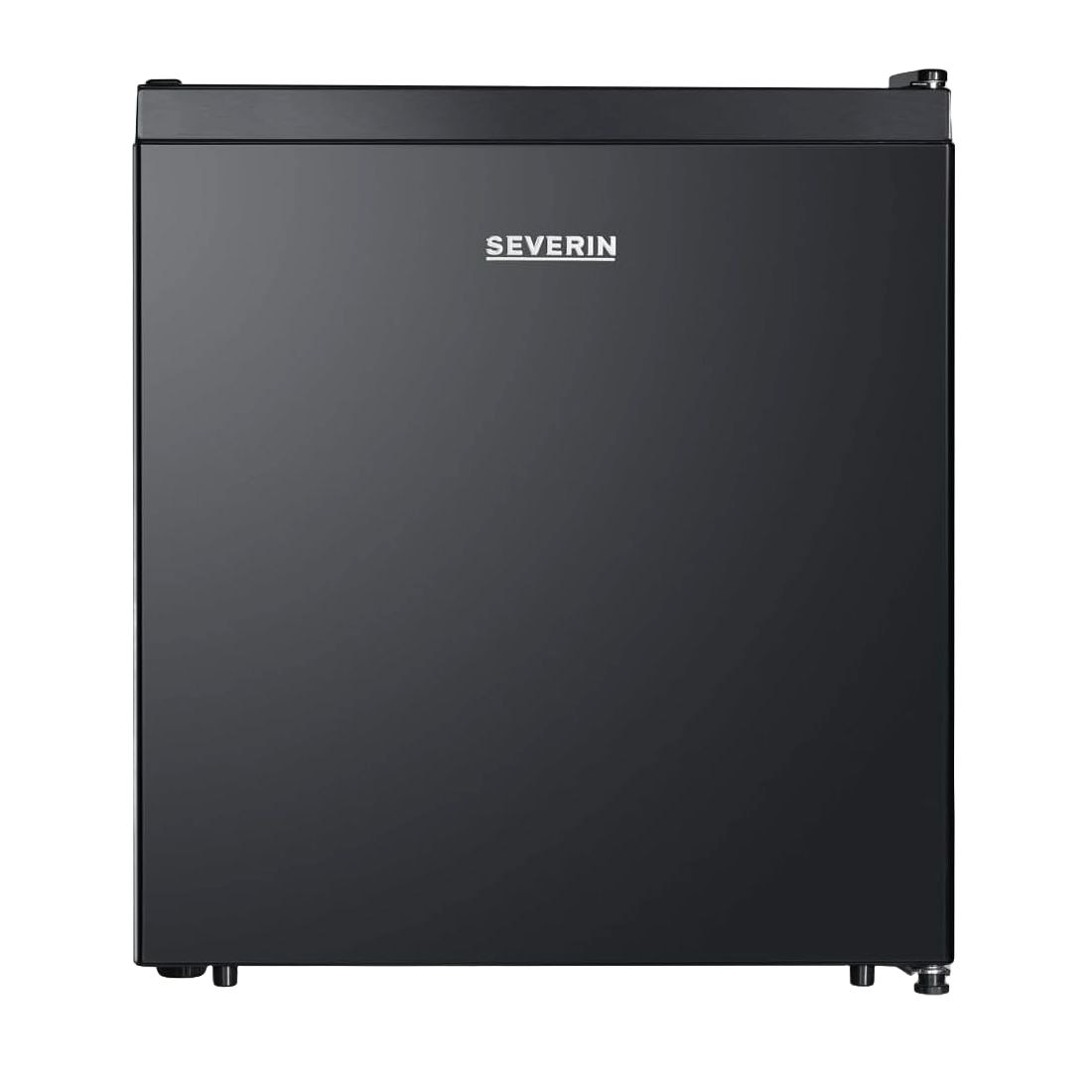 Mini frigider Severin, S8879, H 46.8 cm, capacitate 45 litri, compact si silentios, 1 raft detasabil, consum redus, usa reversibila, picioare ajustabile, compartiment pentru congelare de 5 litri, ideal pentru bucatarie/rulota/hotel, negru