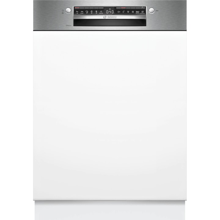 Masina de spalat vase incorporabila Bosch SMI4HVS14E, 14 seturi, 6 programe, Clasa C, EcoSilence Drive, Home Connect, Pornire programabila, DosageAssist