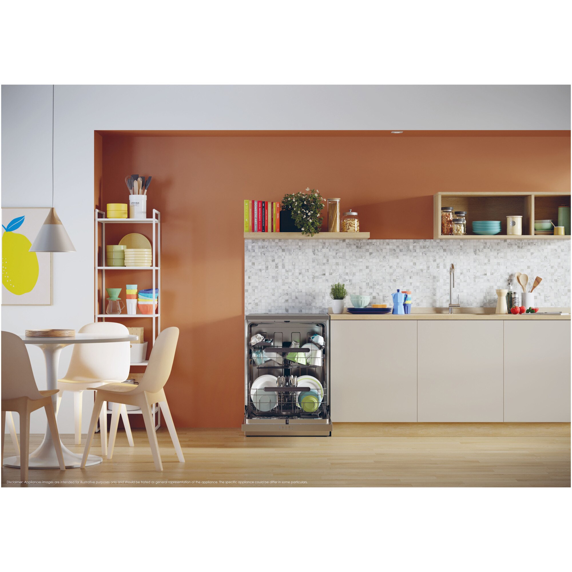 Masina de spalat vase Candy Rapido CF 4C6F0X, 14 seturi, 8 programe, Clasa C, Wi-Fi, Wash & Dry 35', Motor Speed-Drive Inverter, Automatic Open Door, 60 cm, Inox