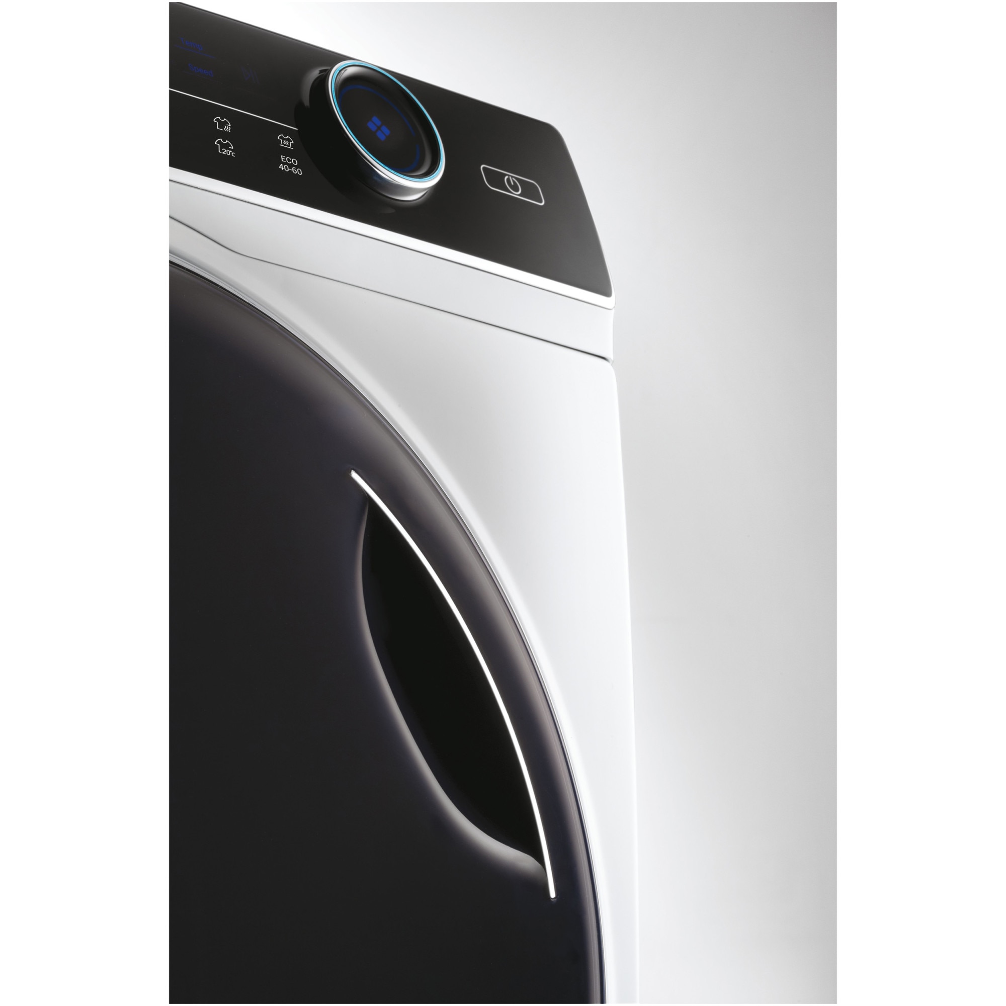 Masina de spalat rufe cu uscator Slim Haier HWD80-B14979-S, 8 kg spalare, 5 kg uscare, 1400 rpm, Clasa A, Motor Direct Motion, iRefresh, ABT, Dual Spray, Pillow Drum, Smart Detecting, Alb