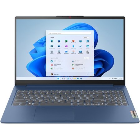 Laptop Lenovo IdeaPad Slim 3 15AMN8 cu procesor AMD Ryzen™ 5 7520U pana la 4.3GHz, 15.6" Full HD, 16GB LPDDR5 RAM, 512GB SSD, AMD Radeon™ 610M Graphics, Windows® 11 Home, Abyss Blue