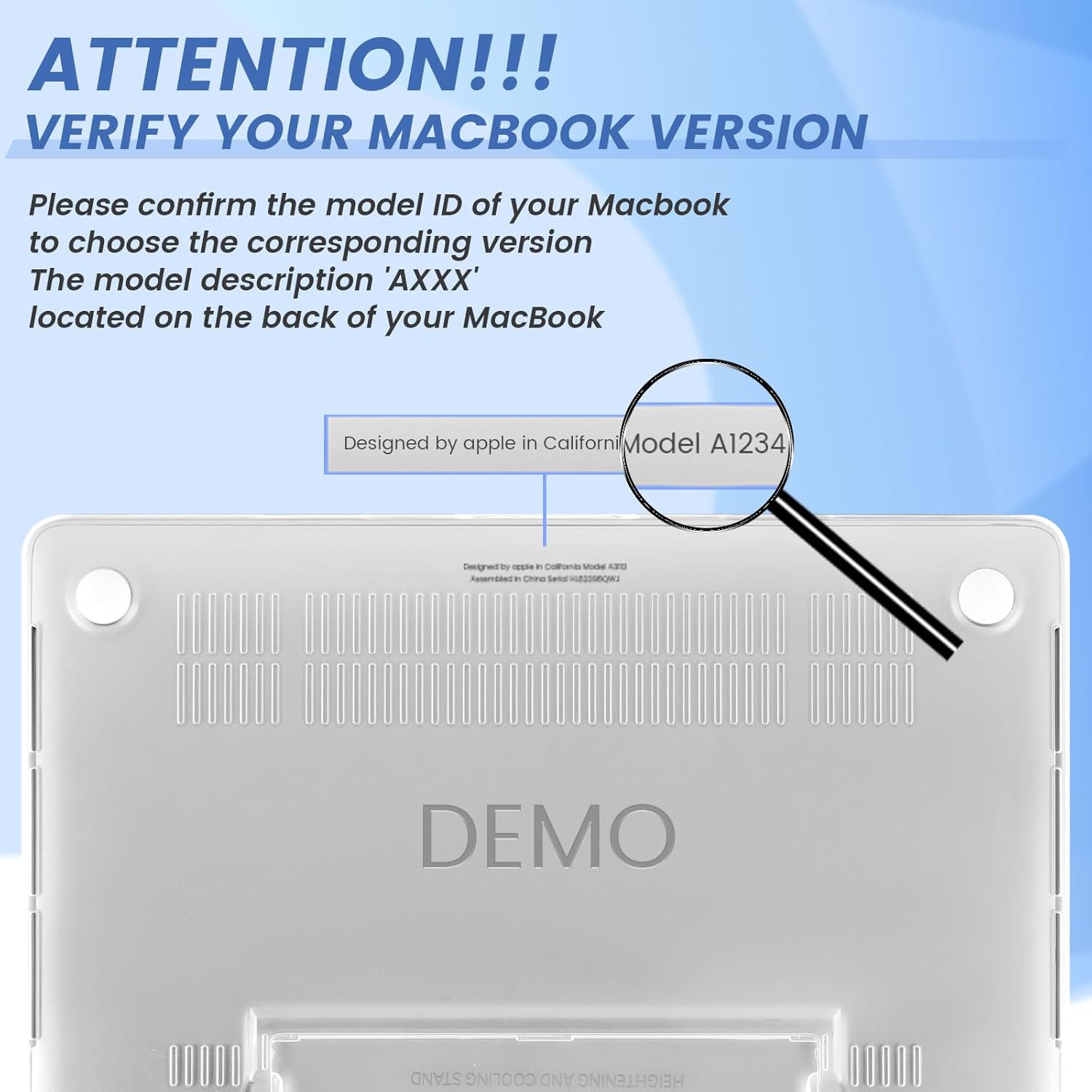 EXCITAT® Husa rigida mata compatibila cu MacBook Air 13.6" (A2681 / A3113 / A3240) – Carcasa semi-transparenta cu suport ascuns, pentru M2 / M3 2022–2024